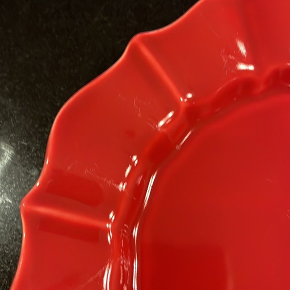 Vintage Loucarte Portugal Scalloped Dinner Plate 10 1/2” - Set of 2 - Picture 5 of 7